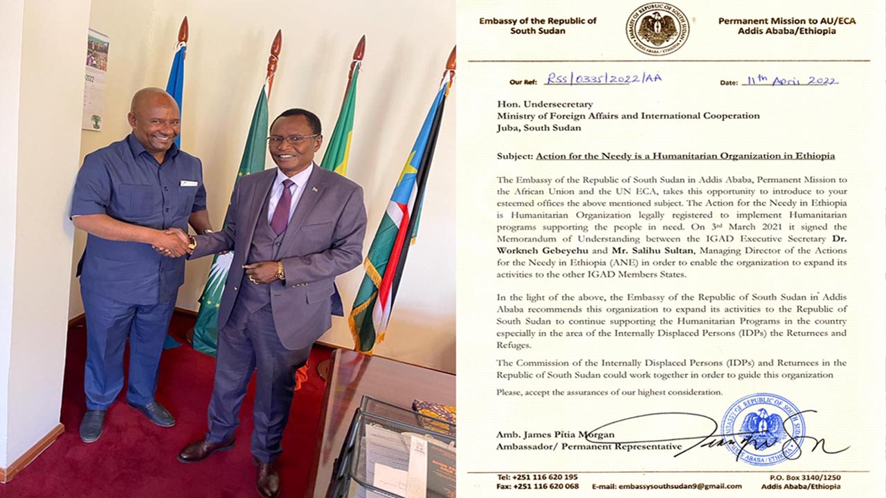 ANE’s Remarkable Courtesy Call Discussion Held With Excellency Ambassador Of Embassy Of Republic Of South Sudan In Ethiopia